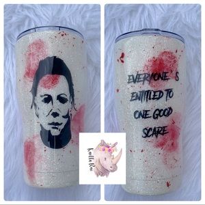 Michael Myers Halloween Glitter 20oz Tumbler